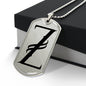 Initial Z v001-21 - Luxury Dog Tag Necklace
