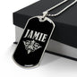 Jamie v02a - Luxury Dog Tag Necklace