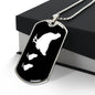 Mama Chicken With 2 Chicks v3 - Luxury Dog Tag Necklace