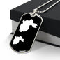 Mama Rabbit With 1 Kitten v3 - Luxury Dog Tag Necklace