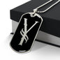 Initial Y v001-22 - Luxury Dog Tag Necklace