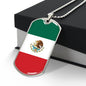 Mexican Flag - Luxury Dog Tag Necklace