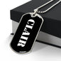 Clair v3 - Luxury Dog Tag Necklace