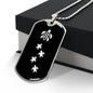 Mama Turtle With 4 Hatchlings v3 - Luxury Dog Tag Necklace