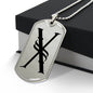 Initial X v001-21 - Luxury Dog Tag Necklace