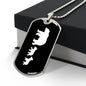 Mama Bear With 2 Cubs v3 - Luxury Dog Tag Necklace