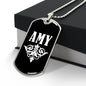 Amy v03a - Luxury Dog Tag Necklace