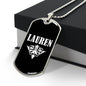 Lauren v03a - Luxury Dog Tag Necklace