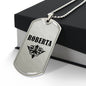 Roberta v01a - Luxury Dog Tag Necklace