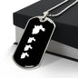 Mama Rabbit With 3 Kittens v3 - Luxury Dog Tag Necklace