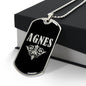 Agnes v02a - Luxury Dog Tag Necklace