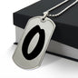 Initial O v1b - Luxury Dog Tag Necklace