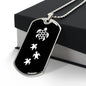 Mama Turtle With 3 Hatchlings v3 - Luxury Dog Tag Necklace