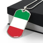 Italian Flag - Luxury Dog Tag Necklace