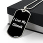 Love My Chinook v6 - Luxury Dog Tag Necklace