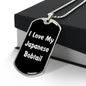 Love My Japanese Bobtail v3 - Luxury Dog Tag Necklace