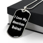 Love My American Bobtail v3 - Luxury Dog Tag Necklace