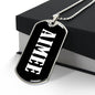 Aimee v03 - Luxury Dog Tag Necklace