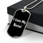Love My Borzoi v6 - Luxury Dog Tag Necklace