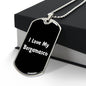 Love My Bergamasco v6 - Luxury Dog Tag Necklace