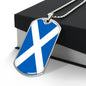 Scottish Flag - Luxury Dog Tag Necklace