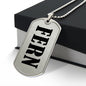 Fern v01 - Luxury Dog Tag Necklace