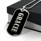 Gracie v02 - Luxury Dog Tag Necklace
