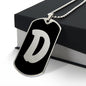 Initial D v2b - Luxury Dog Tag Necklace