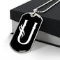Initial U v001-23 - Luxury Dog Tag Necklace