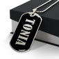 Tonia v02 - Luxury Dog Tag Necklace