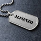 Alfonzo - Luxury Dog Tag Necklace