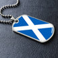 Scottish Flag - Luxury Dog Tag Necklace