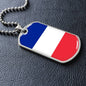 French Flag - Luxury Dog Tag Necklace