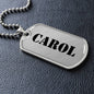 Carol - Luxury Dog Tag Necklace