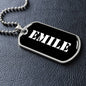 Emile v3 - Luxury Dog Tag Necklace