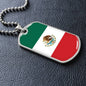 Mexican Flag - Luxury Dog Tag Necklace