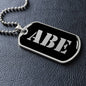 Abe v2 - Luxury Dog Tag Necklace