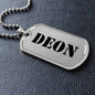 Deon - Luxury Dog Tag Necklace