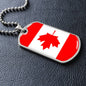 Canadian Flag - Luxury Dog Tag Necklace
