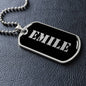 Emile v2 - Luxury Dog Tag Necklace