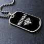 Melinda v03a - Luxury Dog Tag Necklace
