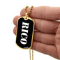 Rico v3 - 18k Gold Finished Luxury Dog Tag Necklace