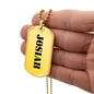 Josiah - 18k Gold Finished Luxury Dog Tag Necklace