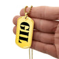 Gil - 18k Gold Finished Luxury Dog Tag Necklace