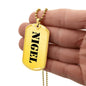 Nigel - 18k Gold Finished Luxury Dog Tag Necklace
