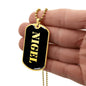 Nigel v2 - 18k Gold Finished Luxury Dog Tag Necklace