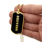 Brenton v2 - 18k Gold Finished Luxury Dog Tag Necklace