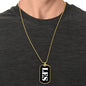 Les v3 - 18k Gold Finished Luxury Dog Tag Necklace
