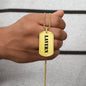 Lavern - 18k Gold Finished Luxury Dog Tag Necklace