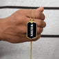 Wilton v3 - 18k Gold Finished Luxury Dog Tag Necklace